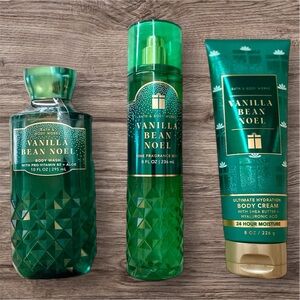 Bath and Body Works Vanilla Bean Noel 3 Piece Set
